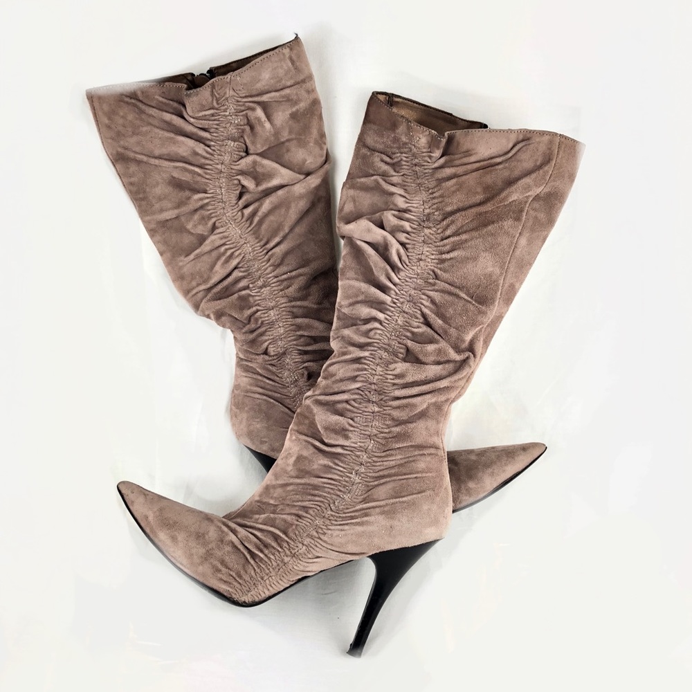 Steve Madden ruched high heel boots